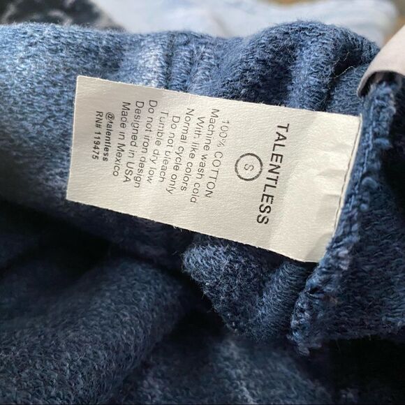 NEW Talentless Mens‎ Shorts Acid Wash in Blue Indigo Size Small - Picture 10 of 13